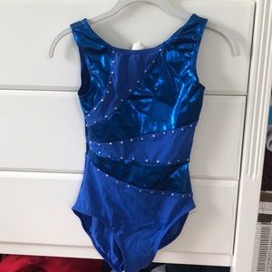 Royal blue gymnastics Leo, never worn